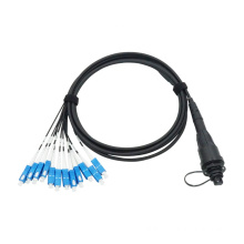 Outdoor cable assembly FTTA optical fiber 12 core odva MPO jumper waterproof IP68 MPO to SC fanout cable